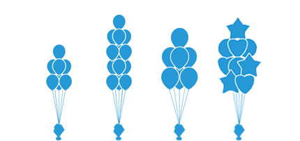 balloon bouquets latex mylar